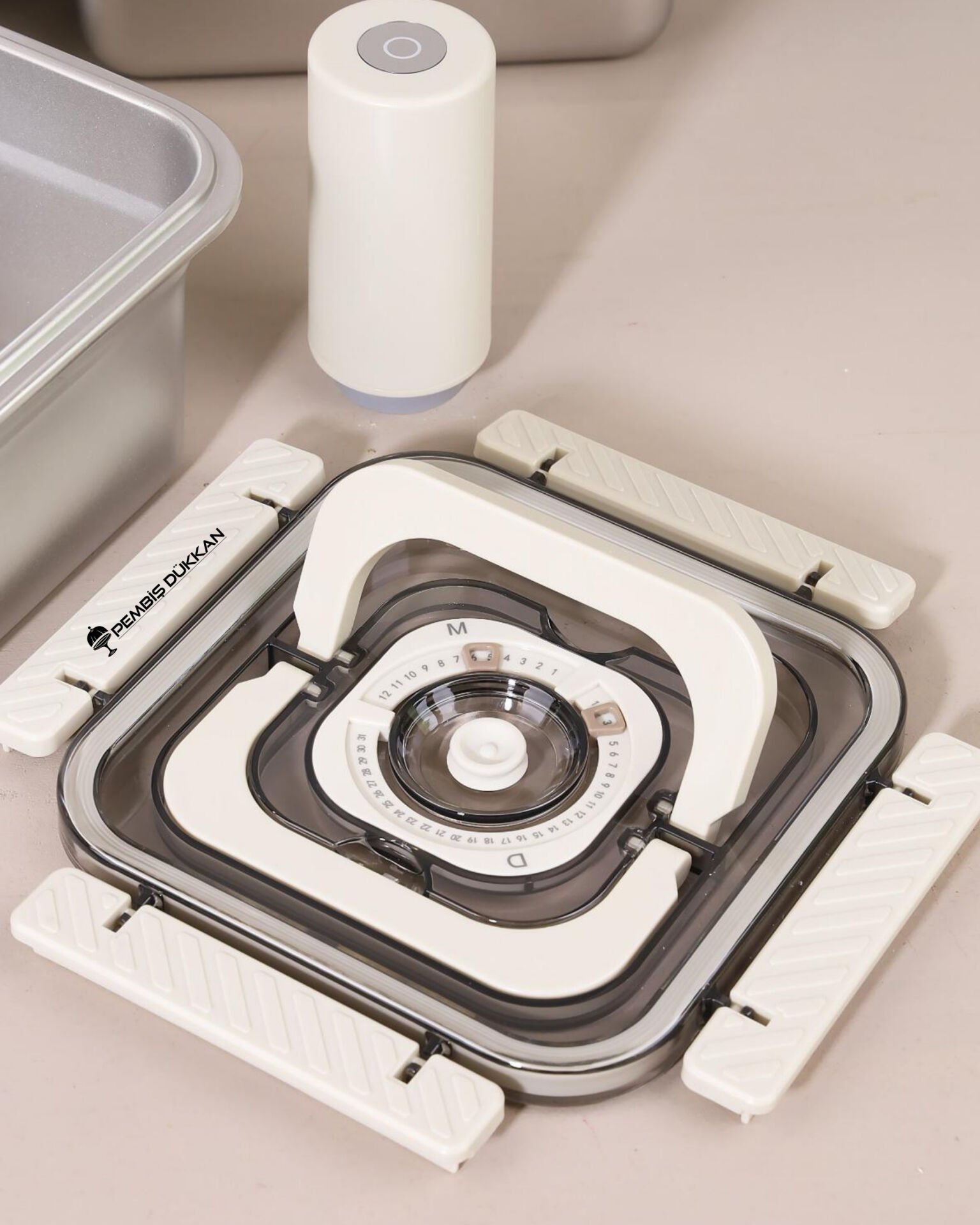 AROW TRUST VAKUM CİHAZLI METAL SAKLAMA KABI SET
