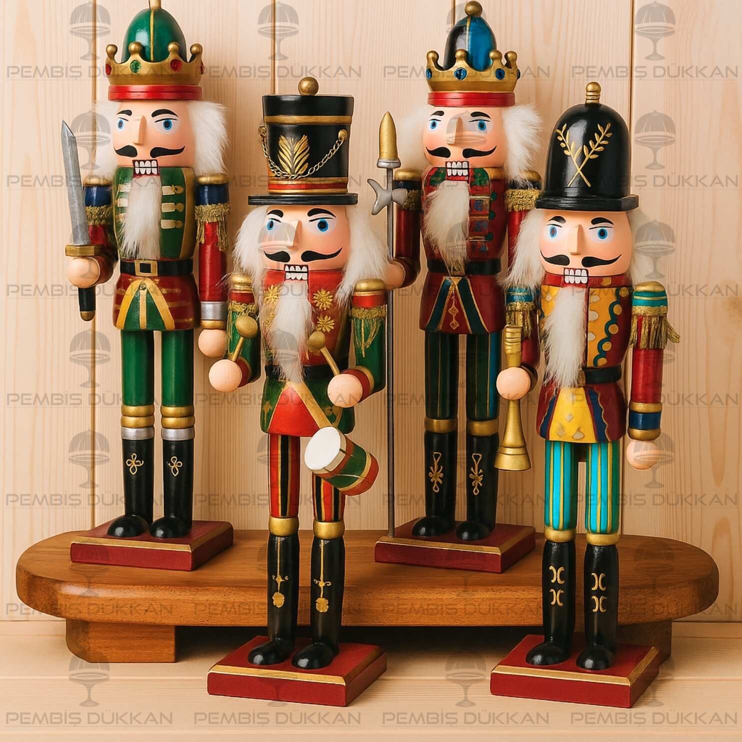 1 ADET 30 CM AHŞAP KURŞUN ASKER FİGÜRÜ (THN77073)