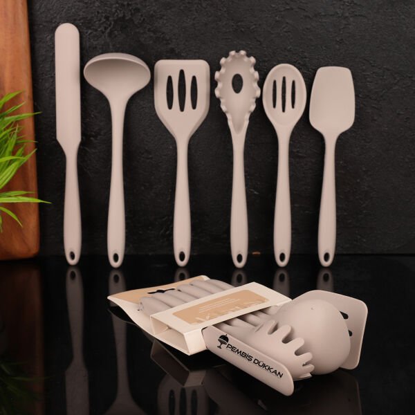 6LI MİNİ GREJ SİLİKON SET (6109)