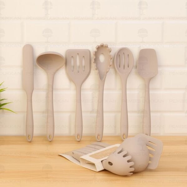 6LI MİNİ GREJ SİLİKON SET (6109)