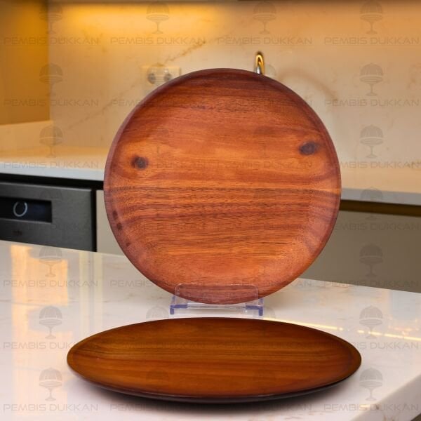 1 ADET AKASYA YUVARLAK 25CM KAHVALTI & YEMEK SERVİS (7B253)