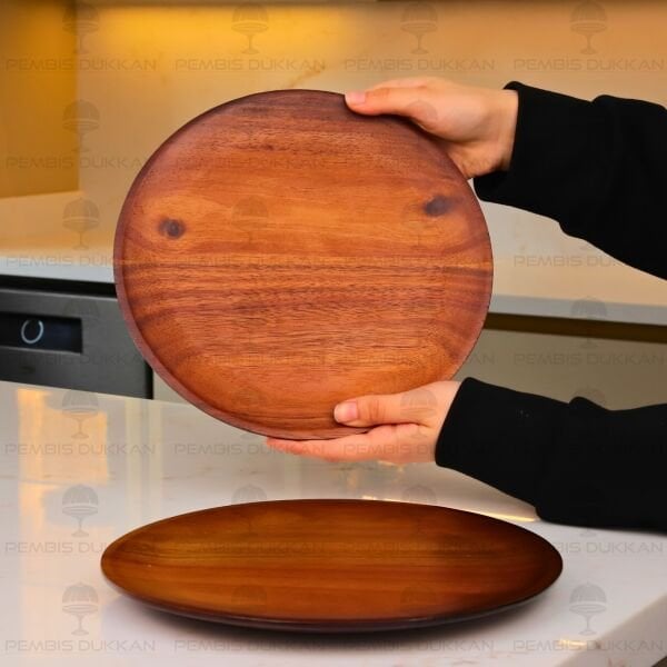 1 ADET AKASYA YUVARLAK 25CM KAHVALTI & YEMEK SERVİS (7B253)