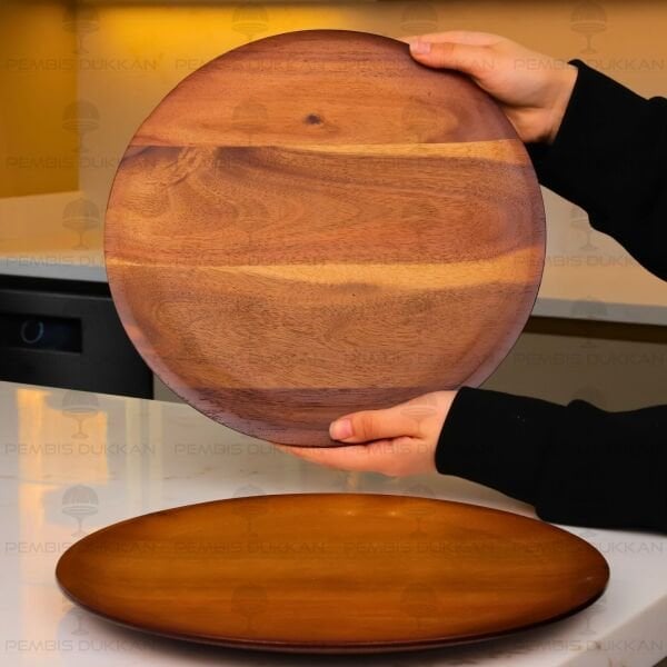 1 ADET AKASYA YUVARLAK 30CM YEMEK & 5 ÇAYI SERVİS (7B254)