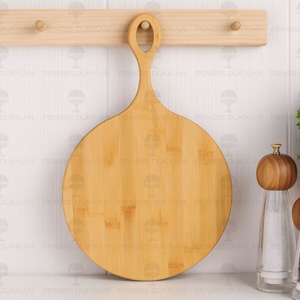 BAMBU KULPLU PEYNİR TABAĞI & TEZGAH ARKASI PANO (8B38)