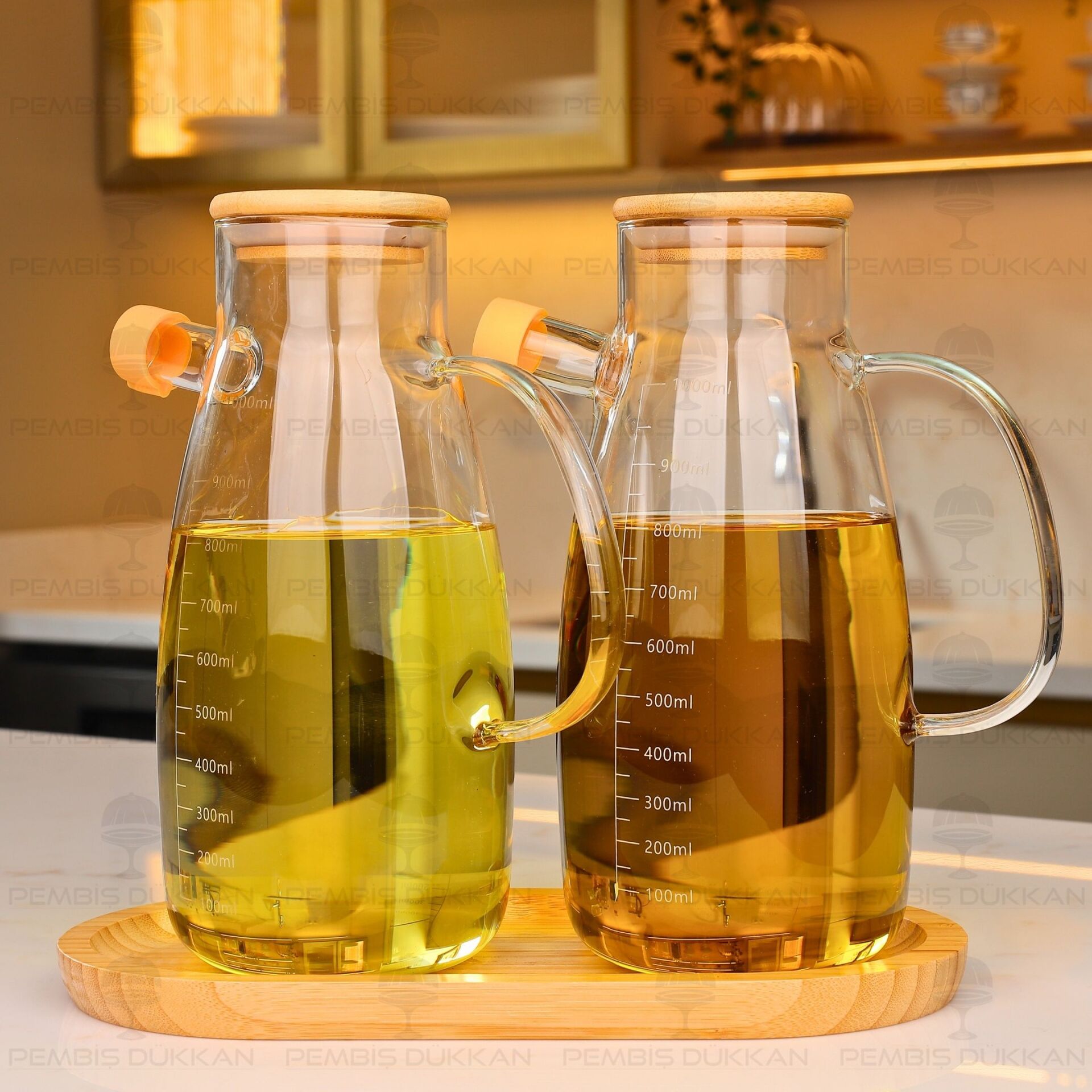 BAMBU ALTLIKLI, 2Lİ MİLO BAMBU YAĞDANLIK SET (1113 + 75652)