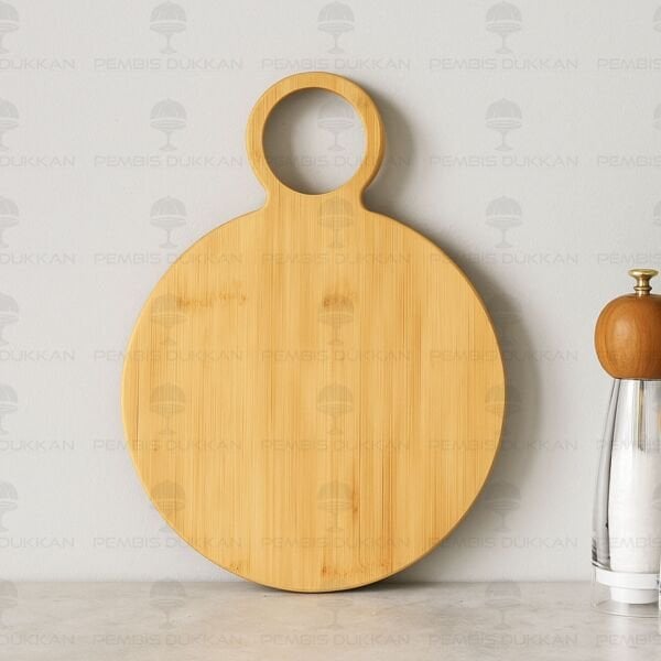 BAMBU KULPLU PEYNİR TABAĞI & TEZGAH ARKASI PANO (8B45)