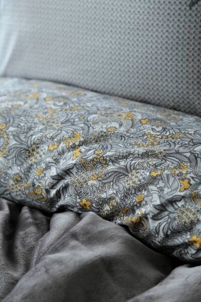 MY TOUCH TEK KİŞİLİK KADİFELİ NEVRESİM TAKIMI -ANTİCA GREY