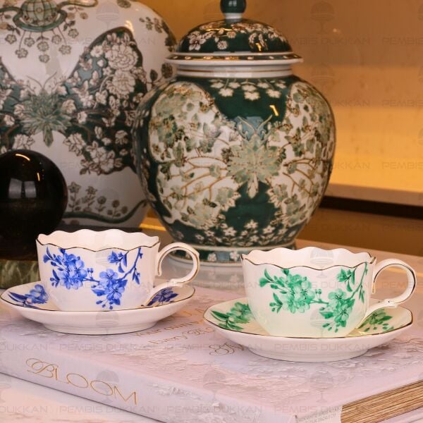 LEAF ELEGANCE 2 KİŞİLİK ÇAY FİNCAN TAKIMI