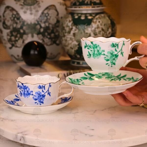 LEAF ELEGANCE 2 KİŞİLİK ÇAY FİNCAN TAKIMI