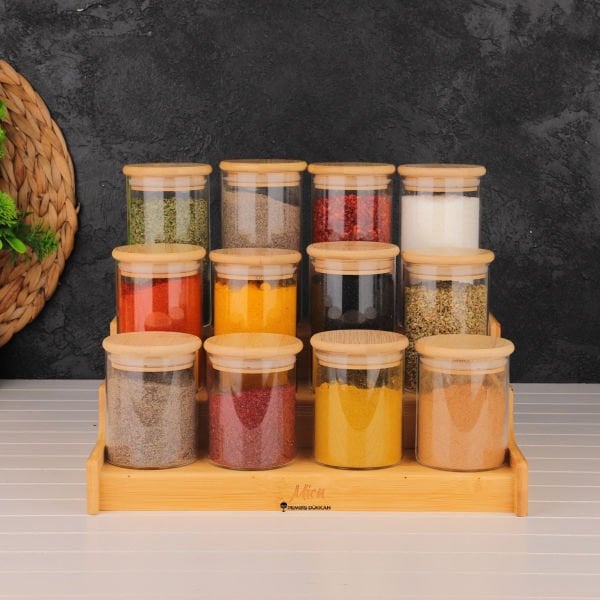 12Lİ STANDLI BAHARATLIK KOMBİN SET