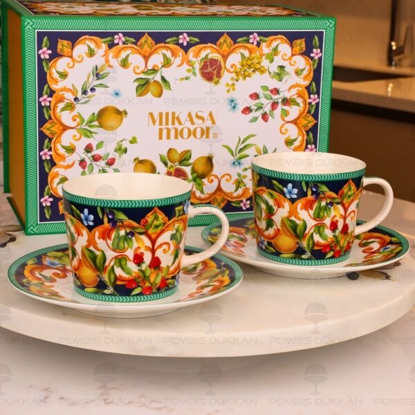 CAPRİ FLORA 2 KİŞİLİK ÇAY FİNCAN TAKIMI