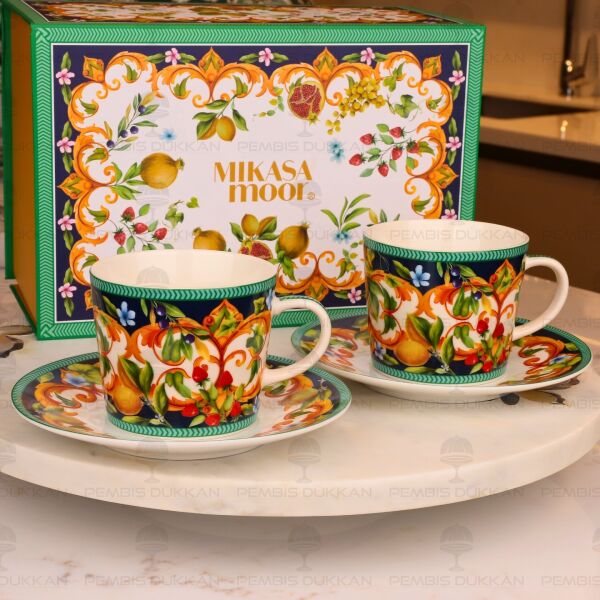 CAPRİ FLORA 2 KİŞİLİK ÇAY FİNCAN TAKIMI