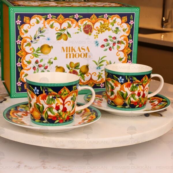 CAPRİ FLORA 2 KİŞİLİK ÇAY FİNCAN TAKIMI