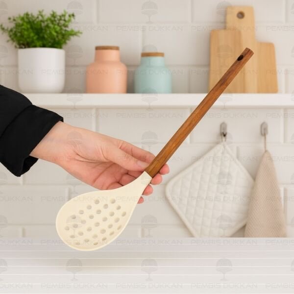 AKASYA SAPLI SİLİKON KEVGİR (1200)