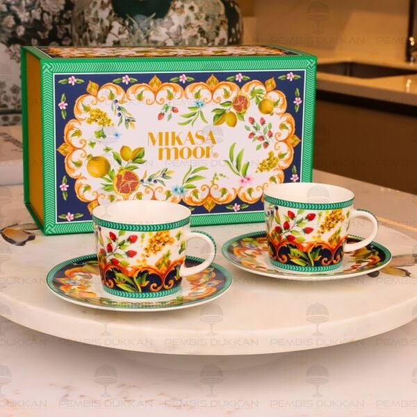 CAPRİ FLORA 2 KİŞİLİK KAHVE FİNCAN TAKIMI