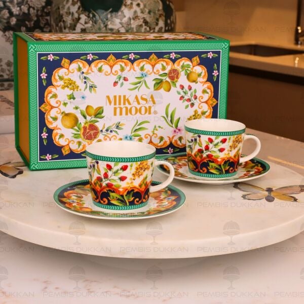 CAPRİ FLORA 2 KİŞİLİK KAHVE FİNCAN TAKIMI