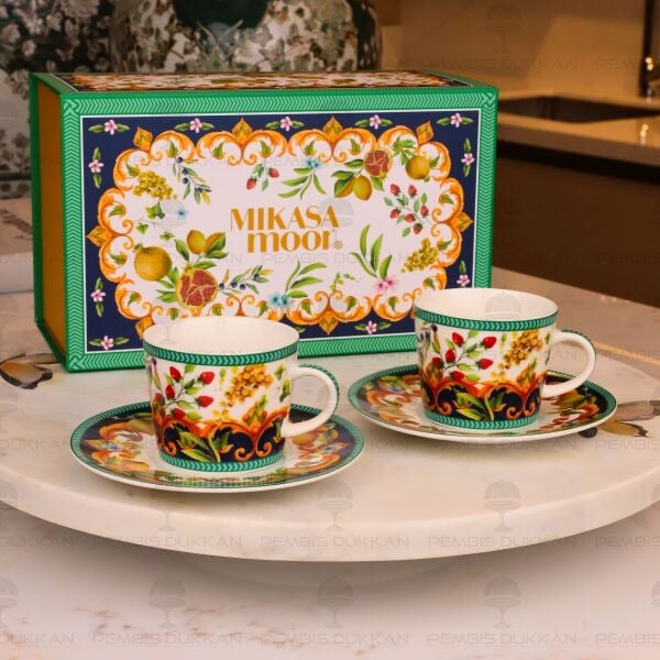 CAPRİ FLORA 2 KİŞİLİK KAHVE FİNCAN TAKIMI