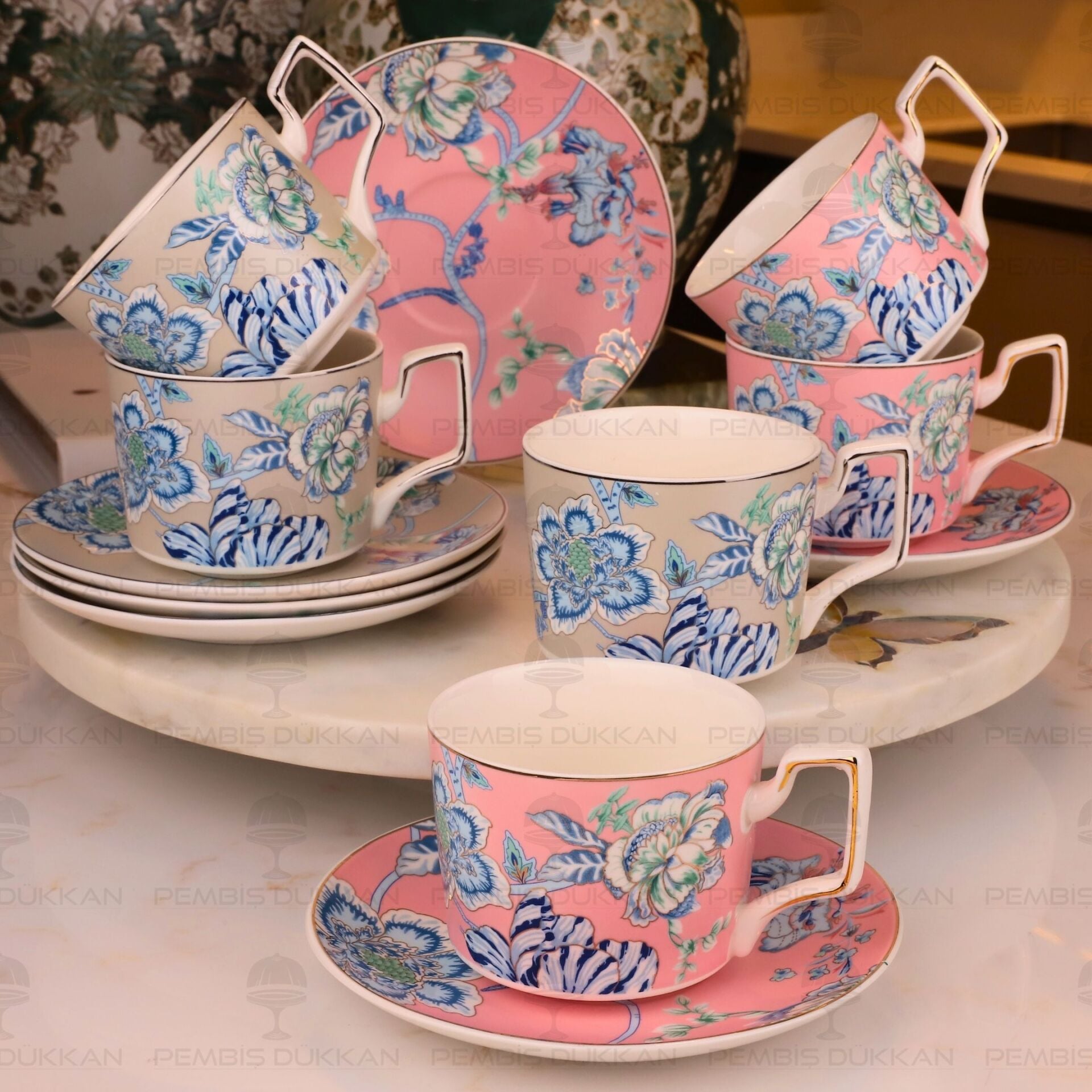 BLUEM 6 KİŞİLİK ÇAY FİNCAN TAKIMI