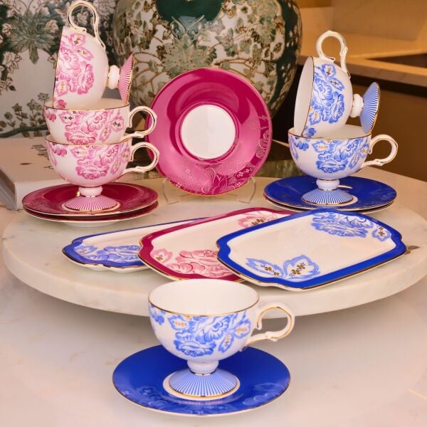 ELORİA 15 PARÇA  6 KİŞİLİK KAHVE FİNCAN TAKIMI