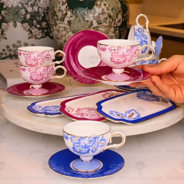 ELORİA 15 PARÇA  6 KİŞİLİK KAHVE FİNCAN TAKIMI