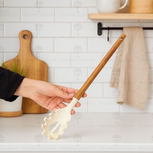 AKASYA SAPLI SİLİKON MAKARNA KEPÇESİ (1196)