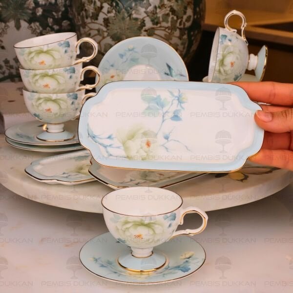 VOL DE FLEURS 15 PARÇA  6 KİŞİLİK FİNCAN SETİ