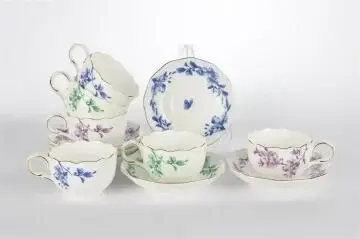 LEAF ELEGANCE 6 KİŞİLİK KAHVE FİNCAN TAKIMI