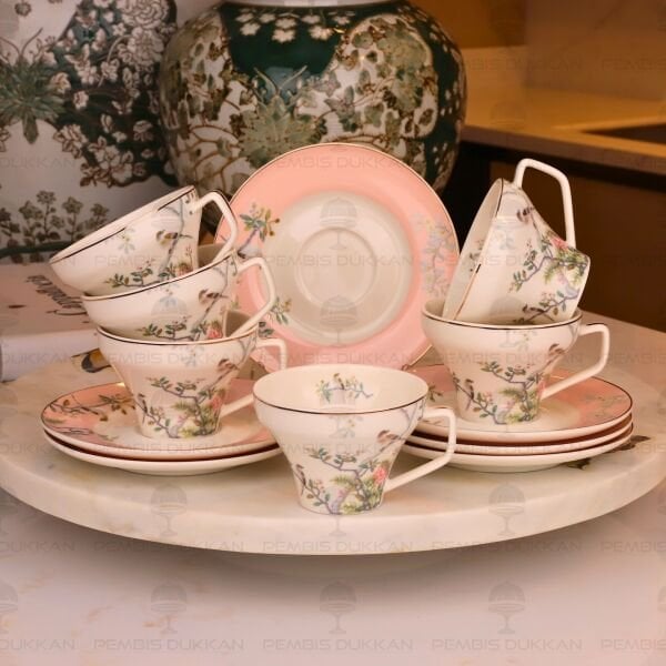 BİRD GARDEN YAVRU AĞZI 6 KİŞİLİK KAHVE FİNCAN TAKIMI