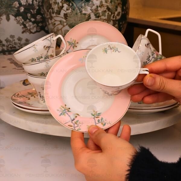 BİRD GARDEN YAVRU AĞZI 6 KİŞİLİK KAHVE FİNCAN TAKIMI