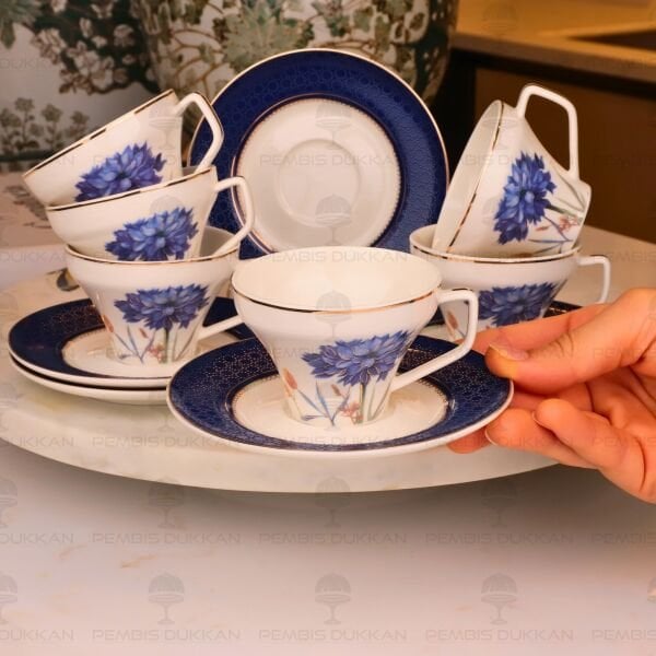 LAPİS 6 KİŞİLİK KAHVE FİNCAN TAKIMI