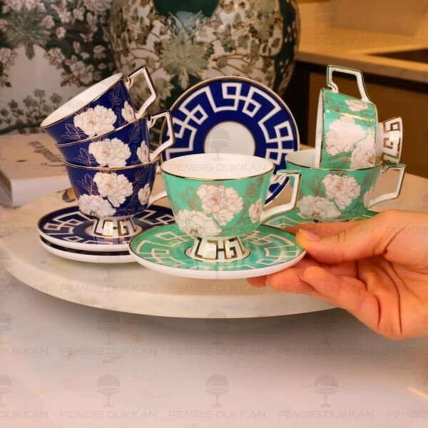 PEONİA 6 KİŞİLİK KAHVE FİNCAN TAKIMI