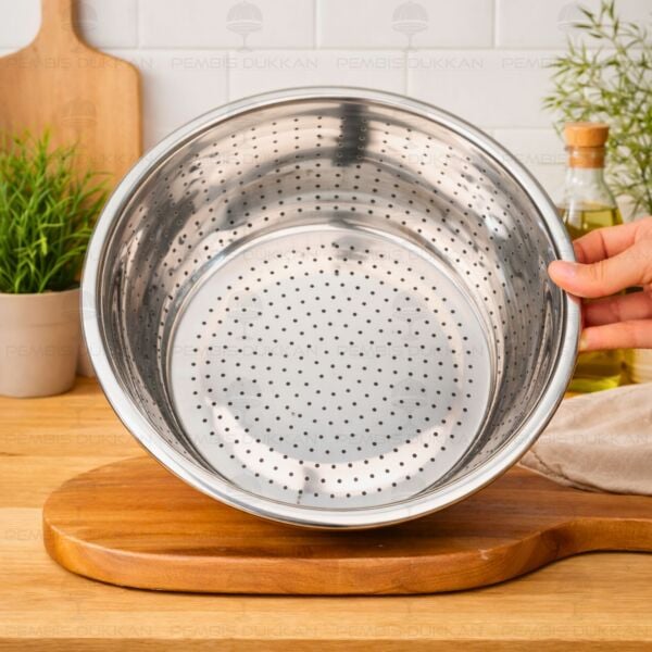 30CM MONA YUVARLAK, ÇELİK SÜZGEÇ (SZG356)