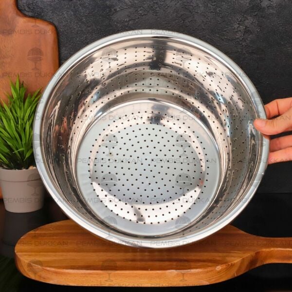 30CM MONA YUVARLAK, ÇELİK SÜZGEÇ (SZG356)