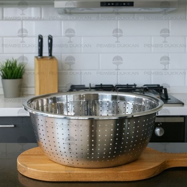 30CM MONA YUVARLAK, ÇELİK SÜZGEÇ (SZG356)