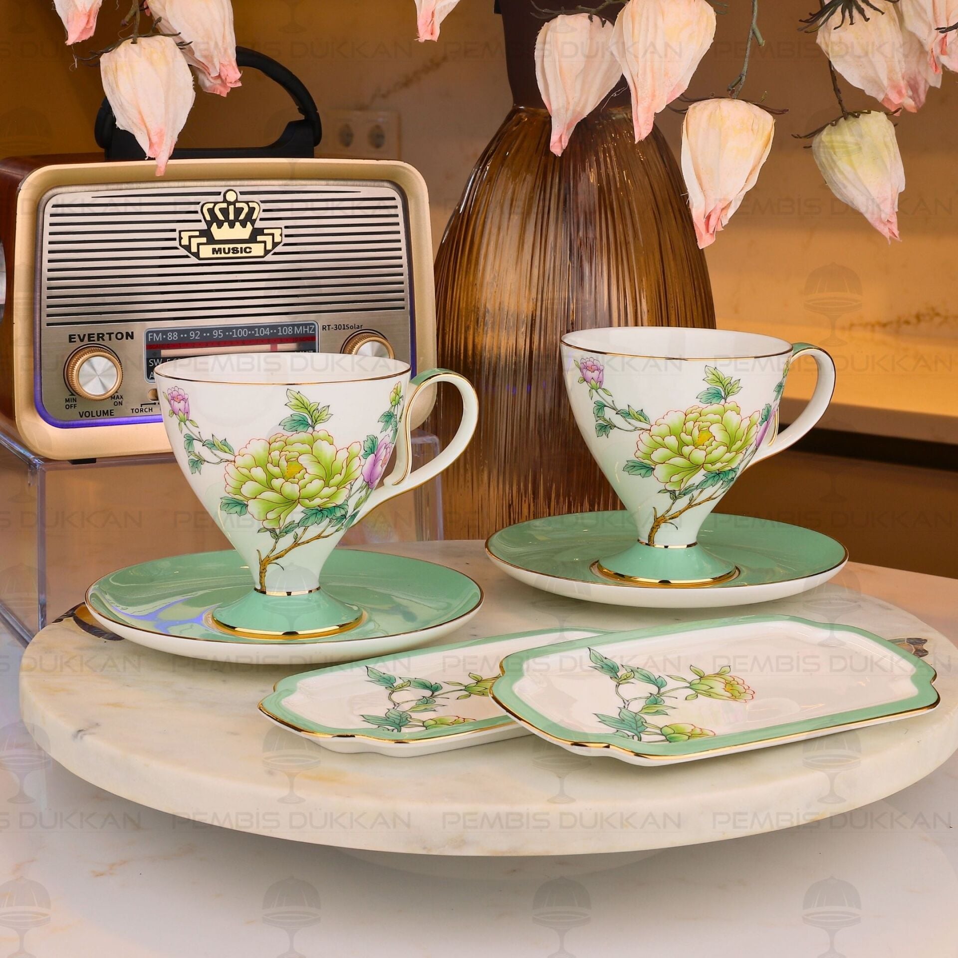 GLORY 6 PARÇA 2 KİŞİLİK ÇAY FİNCAN TAKIMI