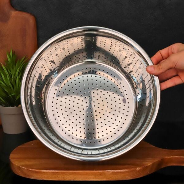 28CM MONA YUVARLAK, ÇELİK SÜZGEÇ (SZG355)