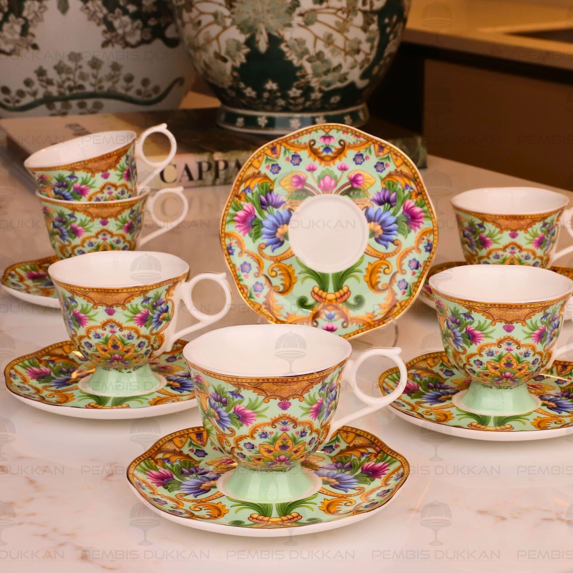 THE FLORENTİNE 6 KİŞİLİK KAHVE FİNCAN TAKIMI