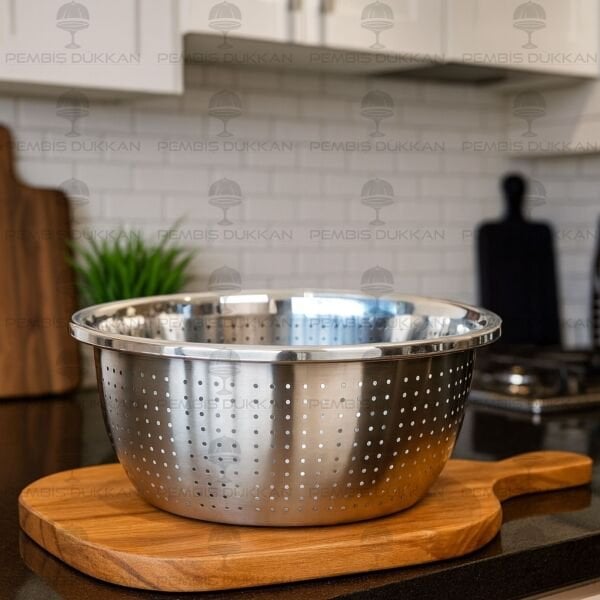 28CM MONA YUVARLAK, ÇELİK SÜZGEÇ (SZG355)