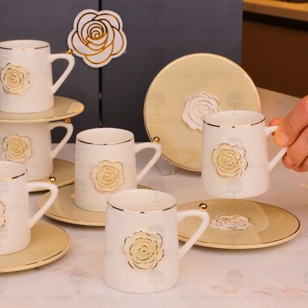 ROSARİA 6 KİŞİLİK KAHVE FİNCAN TAKIMI