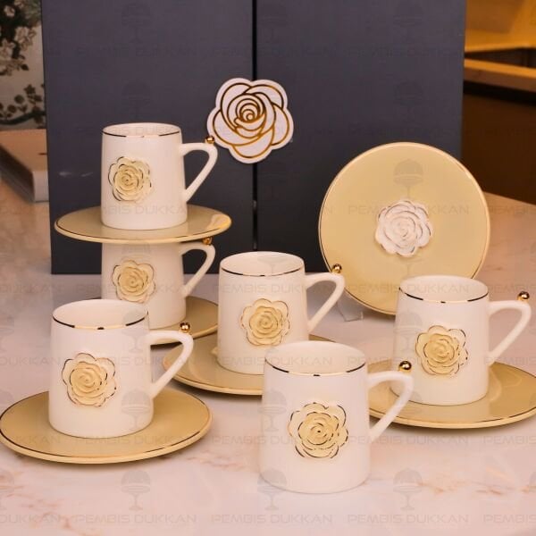 ROSARİA 6 KİŞİLİK KAHVE FİNCAN TAKIMI