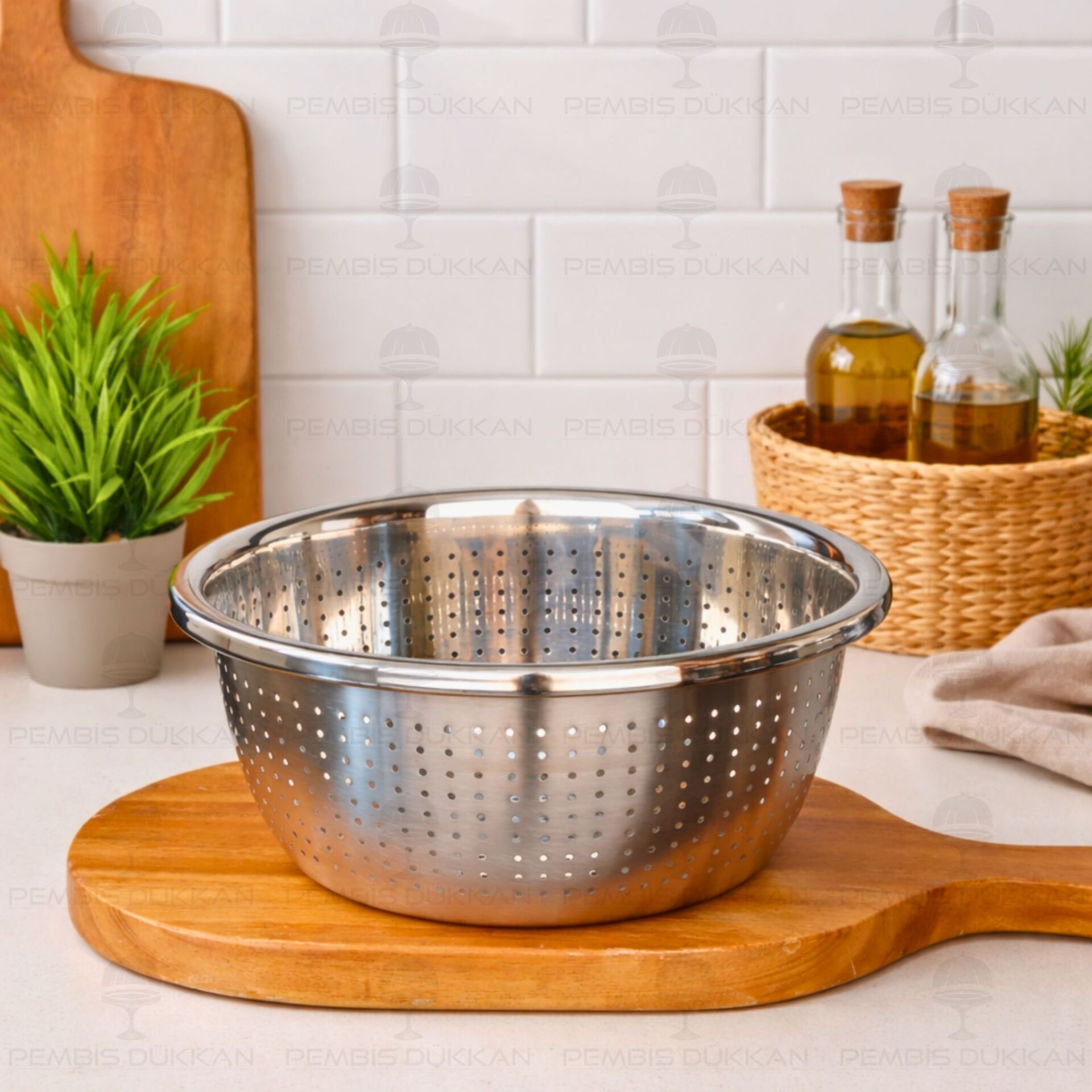 26CM MONA YUVARLAK, ÇELİK SÜZGEÇ (SZG354)