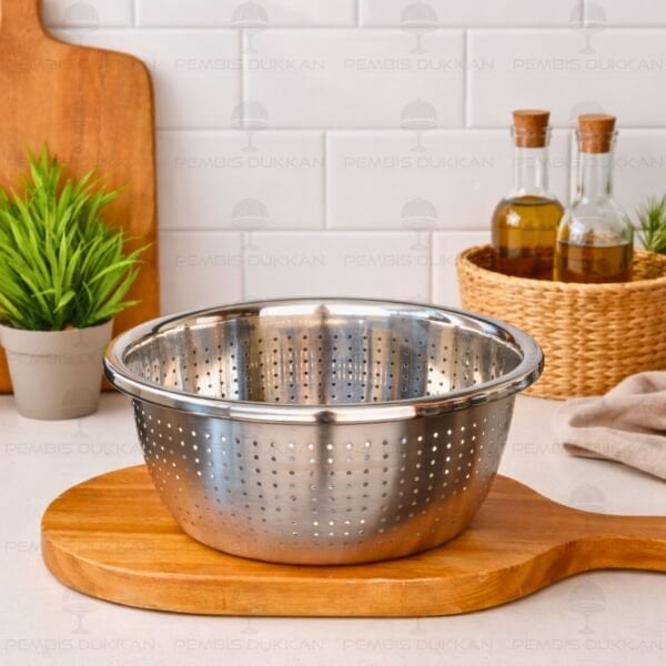 26CM MONA YUVARLAK, ÇELİK SÜZGEÇ (SZG354)