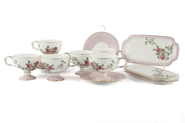 PEACHY 15 PARÇA 6 KİŞİLİK KAHVE FİNCAN TAKIMI