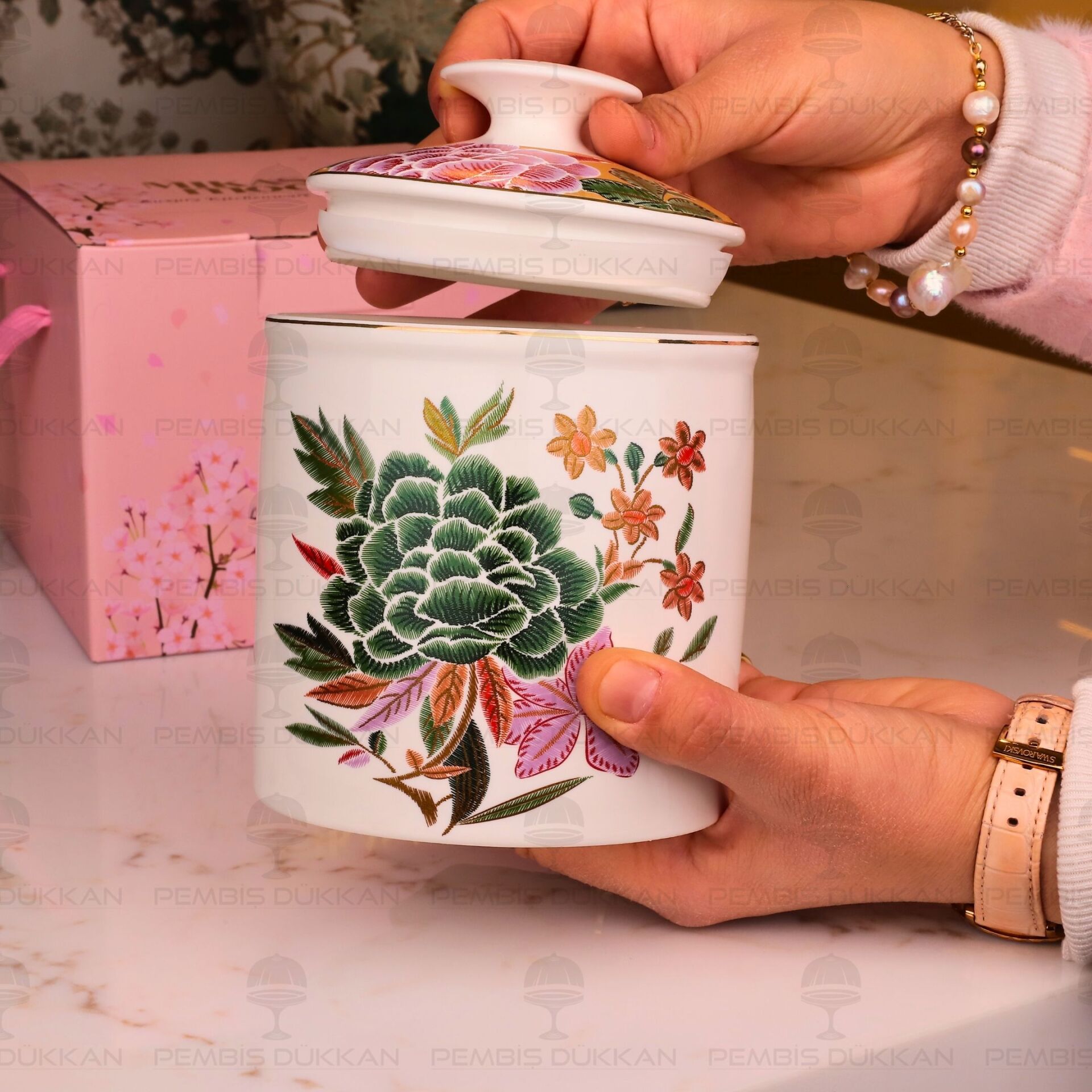 LİENNA PORSELEN KAVANOZ