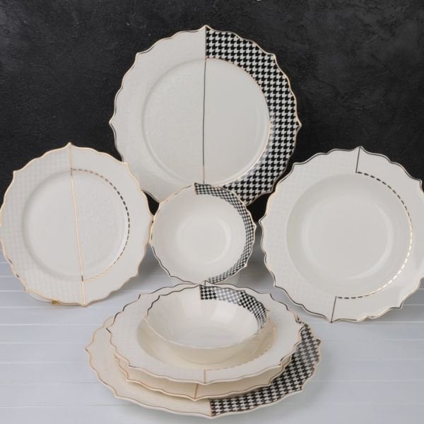 Elegant 6 Kişilik 24 Parça Yemek Takımı (Elizabeth London)
