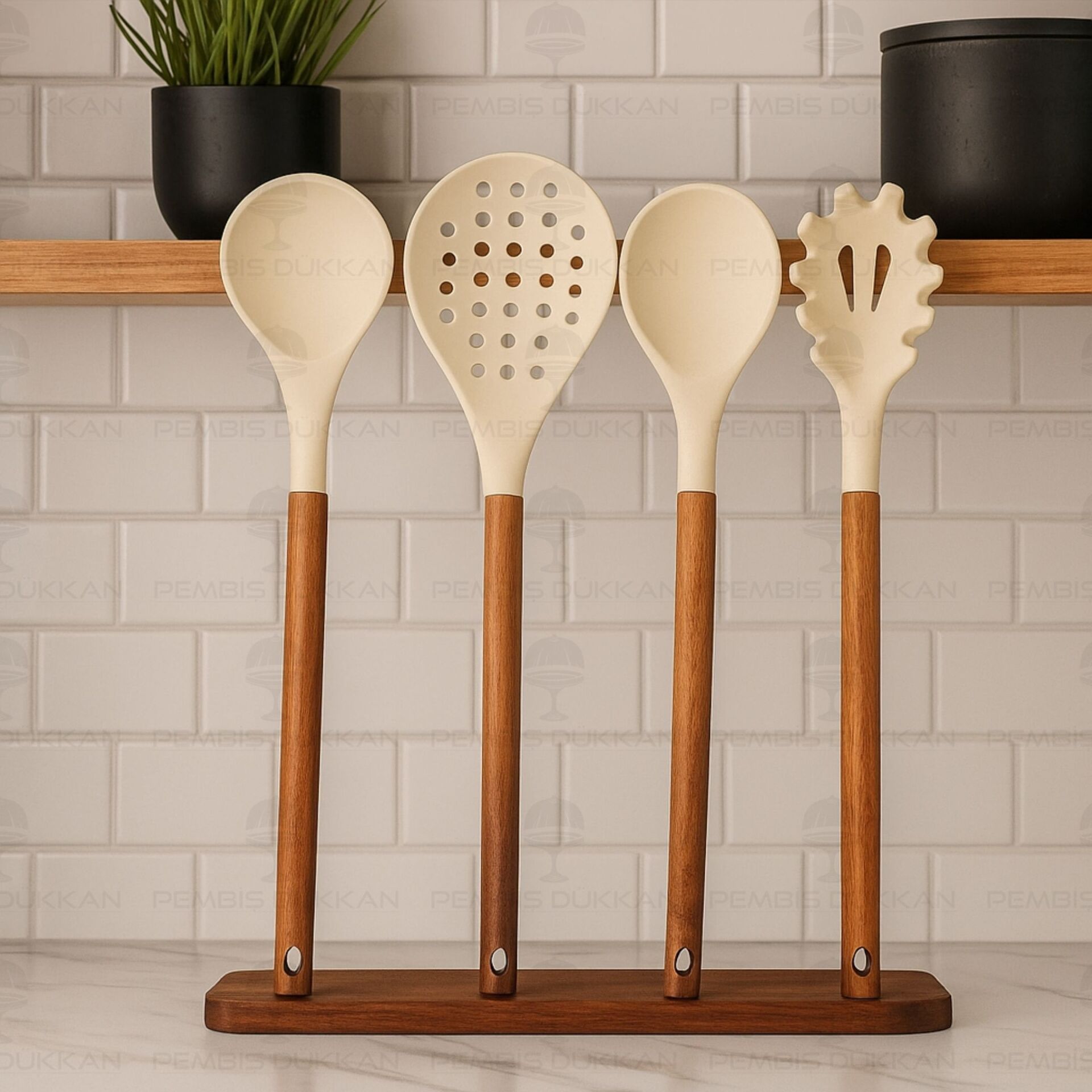 4LÜ AKASYA SAPLI KREM SİLİKON SET NO2