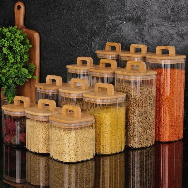 12Lİ MİLLA ERZAK KAVANOZ SET (BOR093-094-095-096)