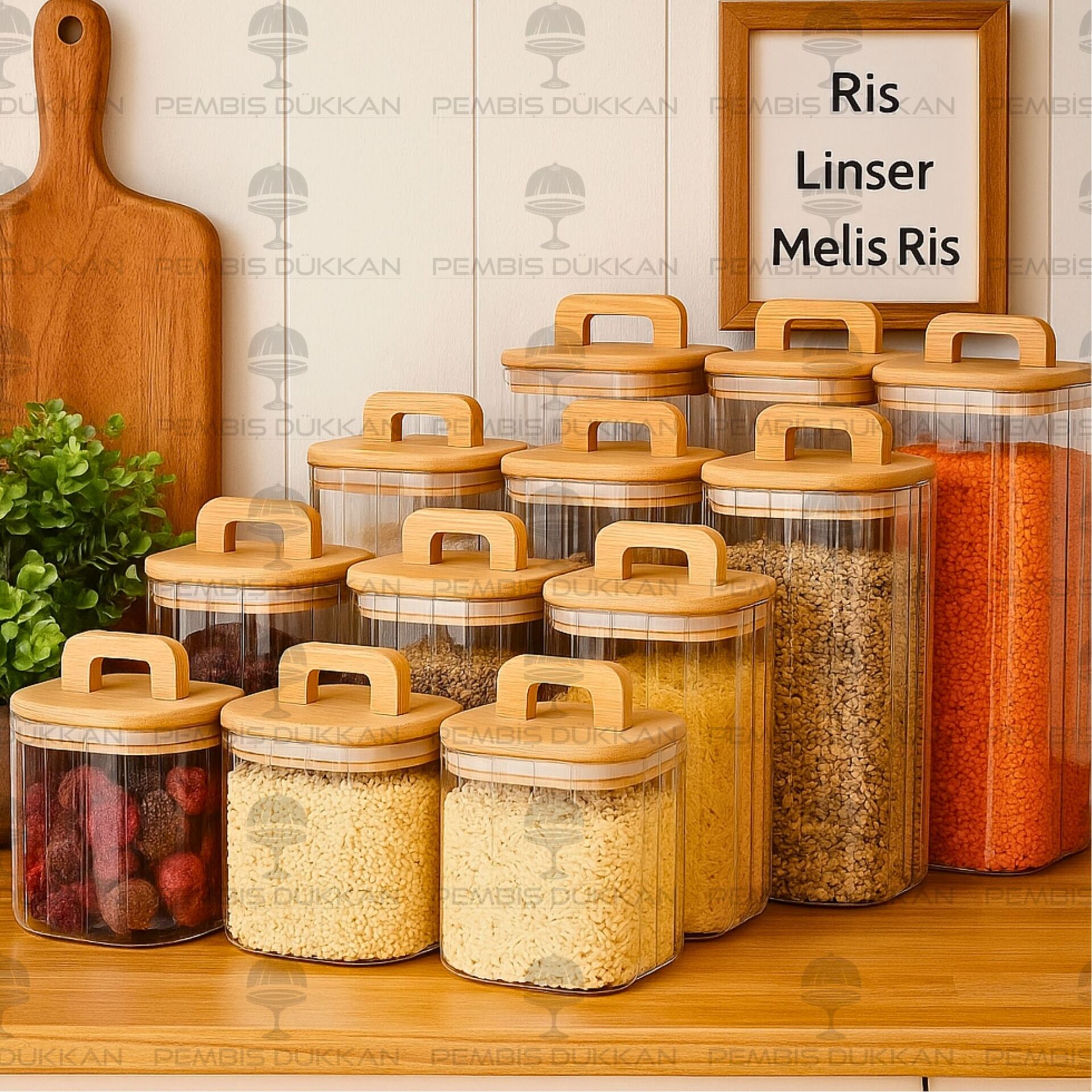 12Lİ MİLLA ERZAK KAVANOZ SET (BOR093-094-095-096)