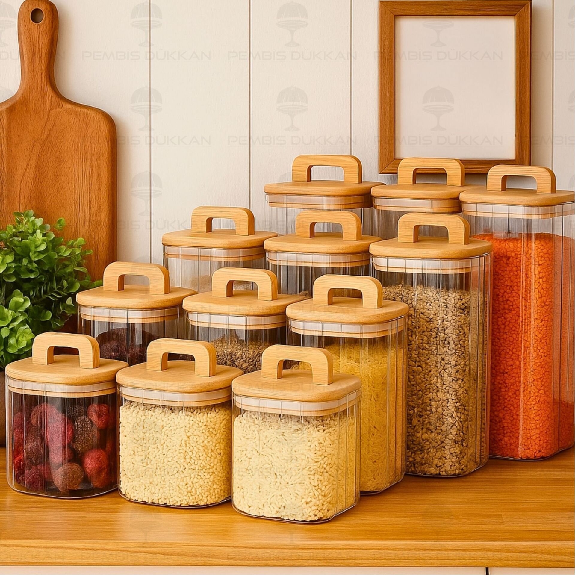 12Lİ MİLLA ERZAK KAVANOZ SET (BOR093-094-095-096)