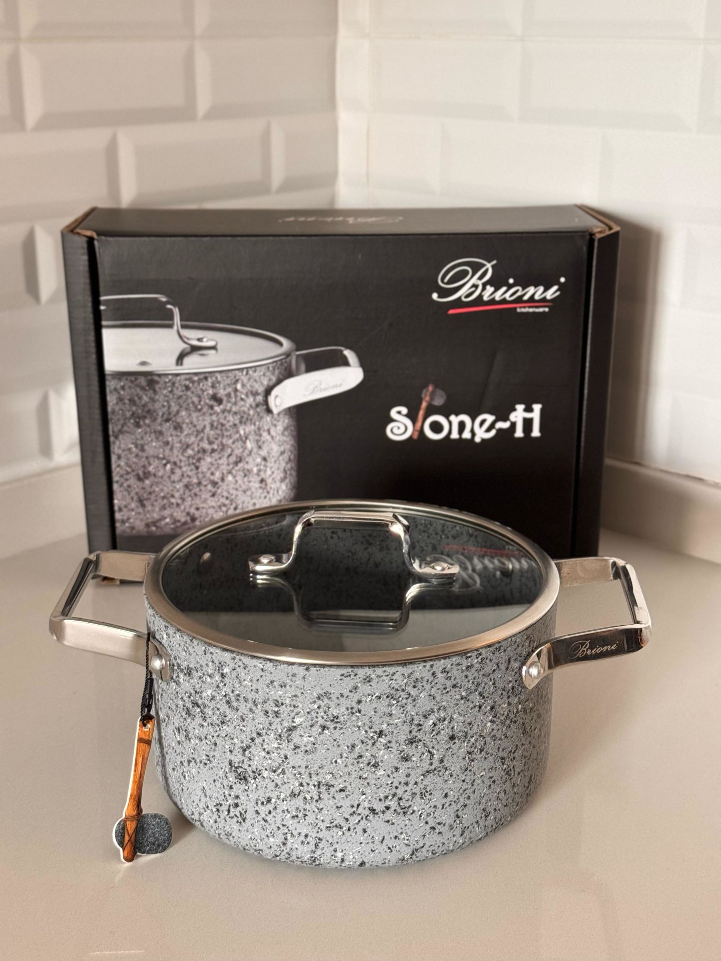 BRİONİ STONE-H 20 CM DERİN TENCERE